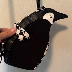 Vera Bradley Black and White Penguin Crossbody Bag